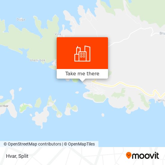 Hvar map