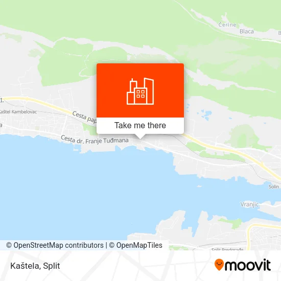Kaštela map