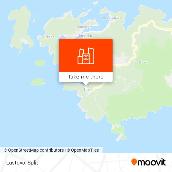 Lastovo map