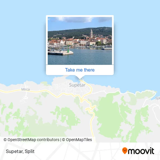 Supetar map