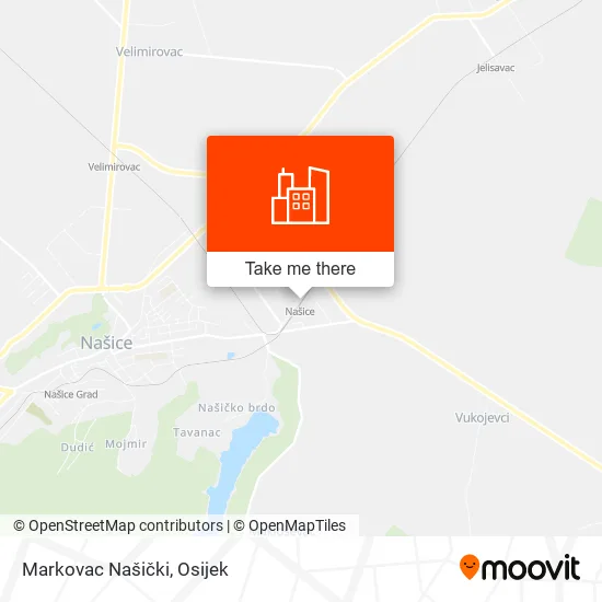 Markovac Našički map