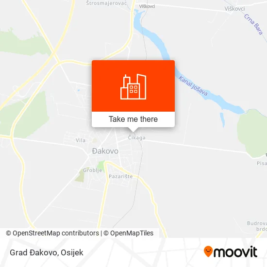 Grad Đakovo map