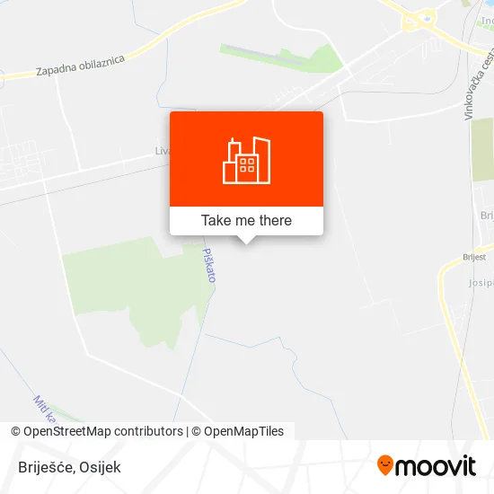 Briješće map