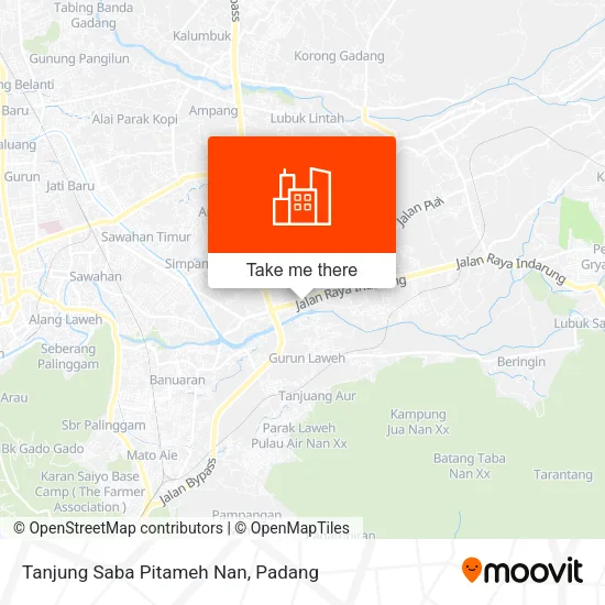 Tanjung Saba Pitameh Nan map