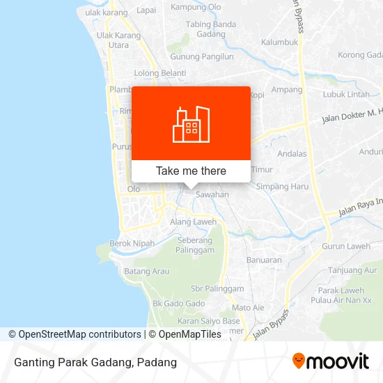Ganting Parak Gadang map