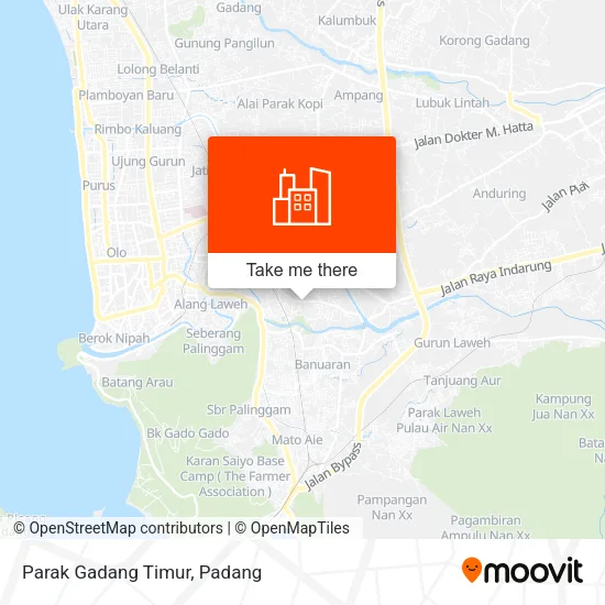 Parak Gadang Timur map