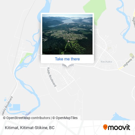 Kitimat map