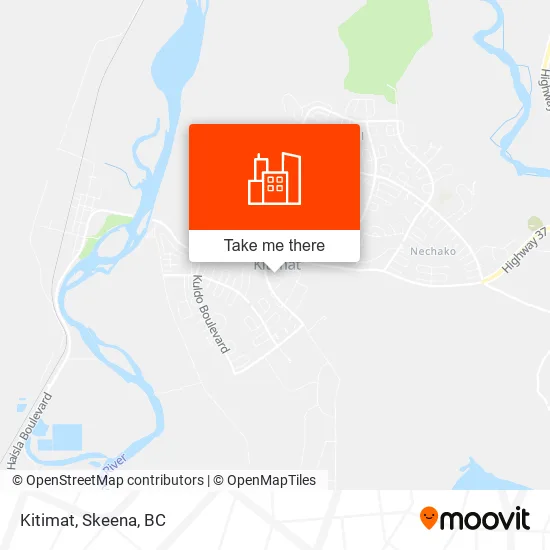 Kitimat map