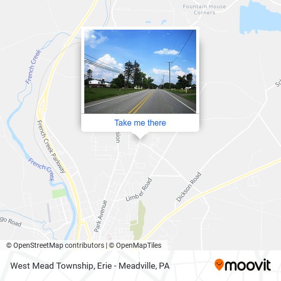 West Mead Township map