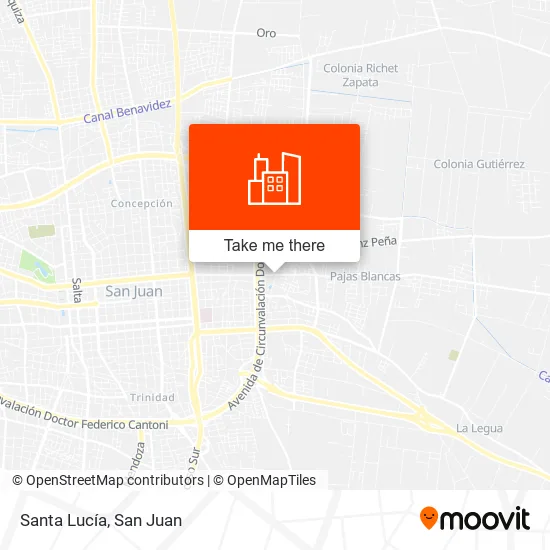 Santa Lucía map