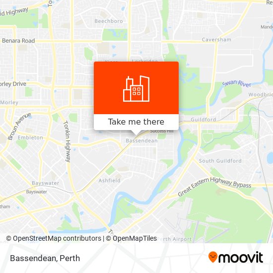 Mapa Bassendean