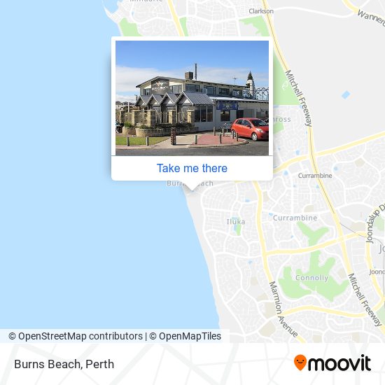 Burns Beach map
