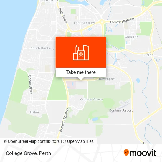 College Grove map