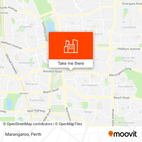 Marangaroo map