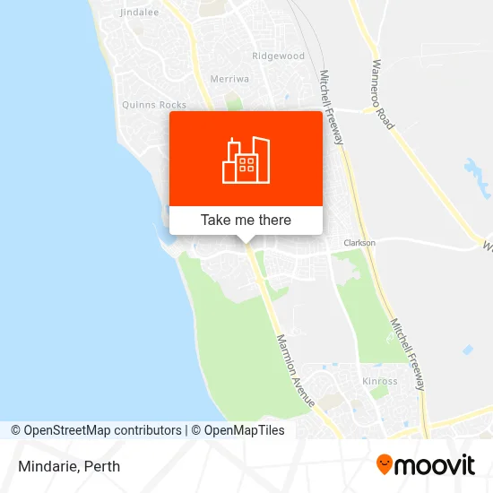 Mapa Mindarie