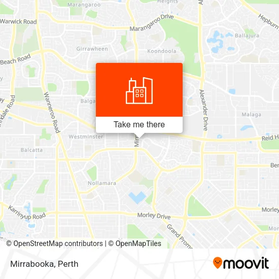 Mirrabooka map