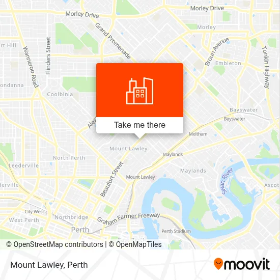 Mapa Mount Lawley