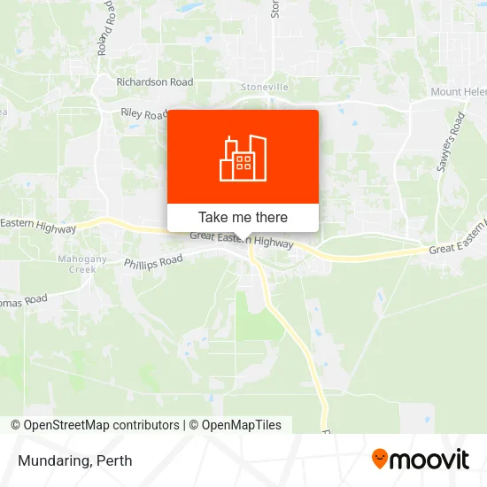 Mundaring map