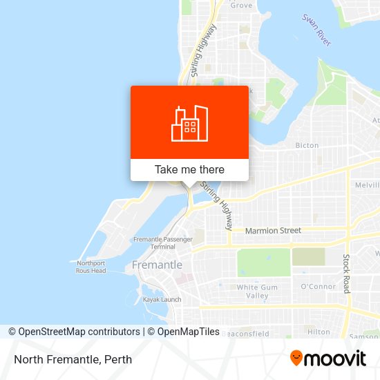 North Fremantle map