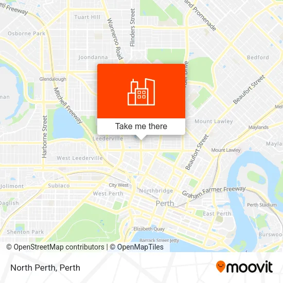 North Perth map