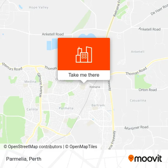 Parmelia map
