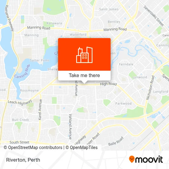 Mapa Riverton