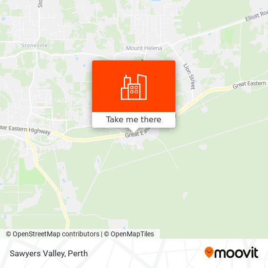Sawyers Valley map