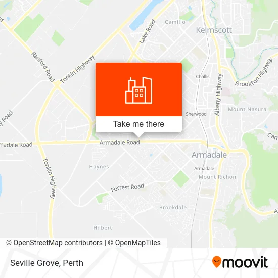 Seville Grove map