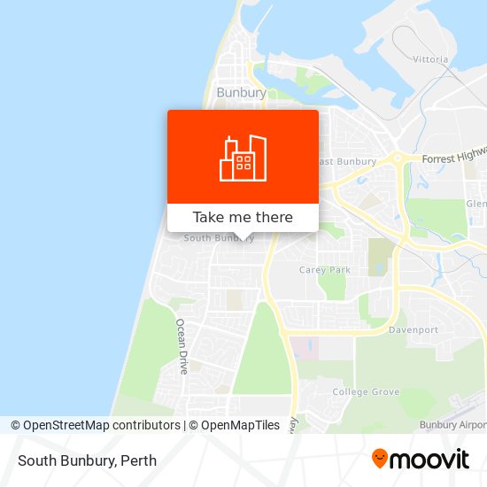 Mapa South Bunbury