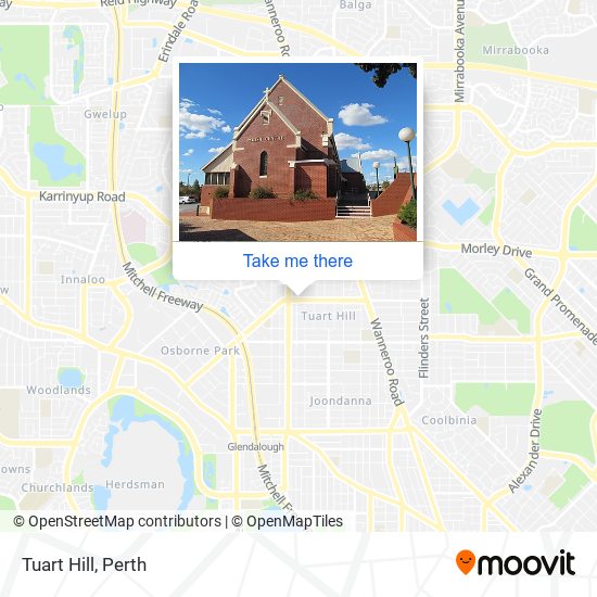 Mapa Tuart Hill