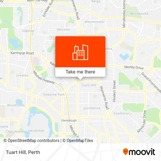 Tuart Hill map