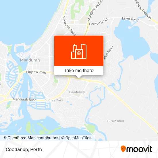 Coodanup map