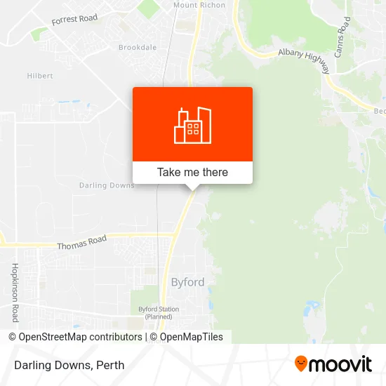 Darling Downs map