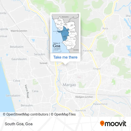 South Goa map