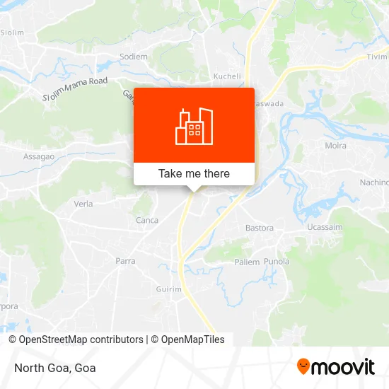North Goa map