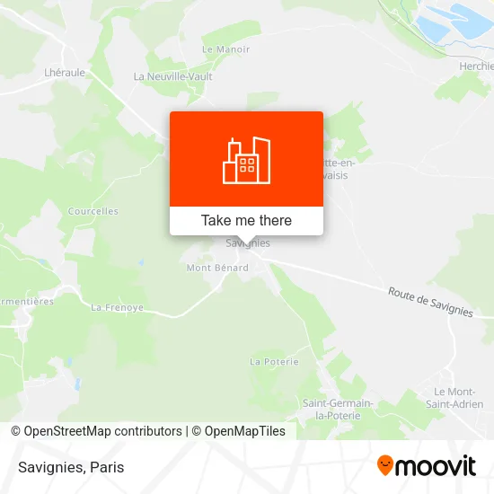 Savignies map