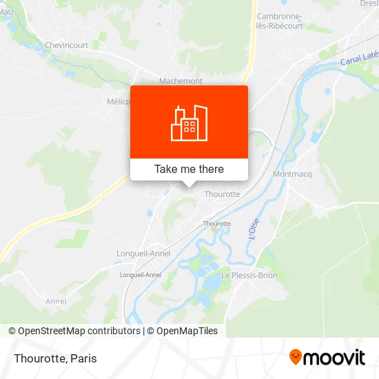 Thourotte map