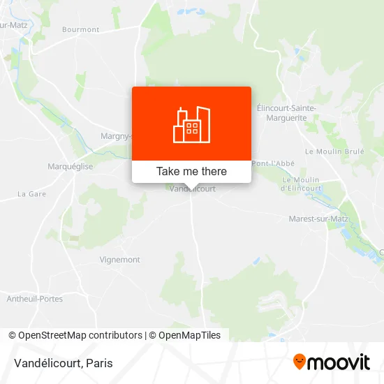 Vandélicourt map