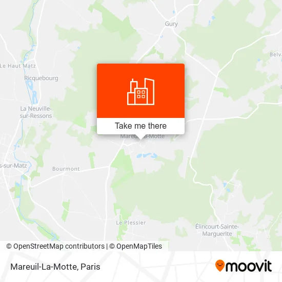 Mapa Mareuil-La-Motte