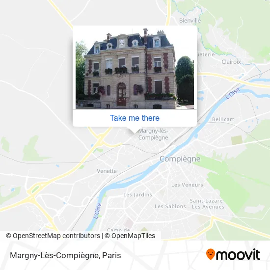 Margny-Lès-Compiègne map