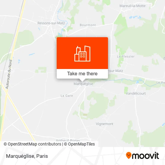 Mapa Marquéglise