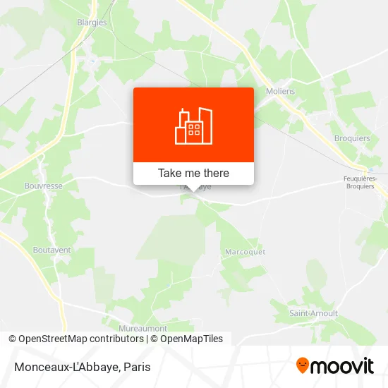 Monceaux-L'Abbaye map