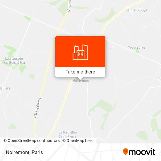 Mapa Noirémont