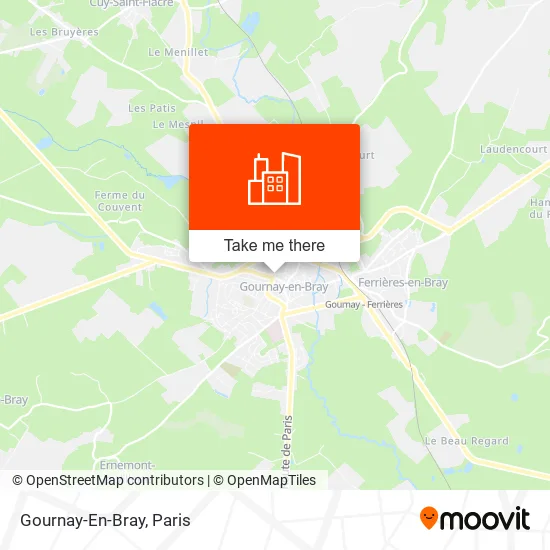 Gournay-En-Bray map