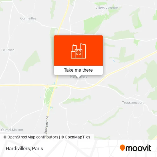 Hardivillers map