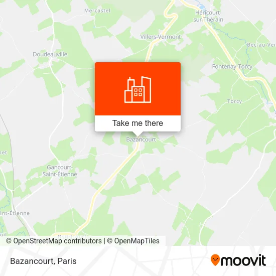 Bazancourt map