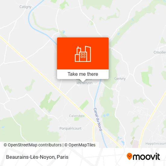 Beaurains-Lès-Noyon map