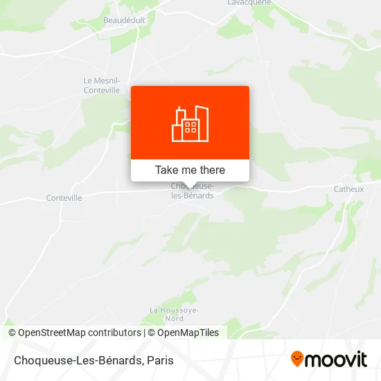 Choqueuse-Les-Bénards map