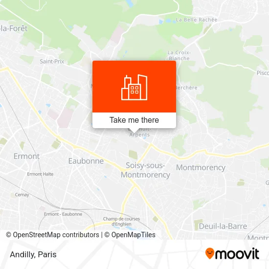 Andilly map