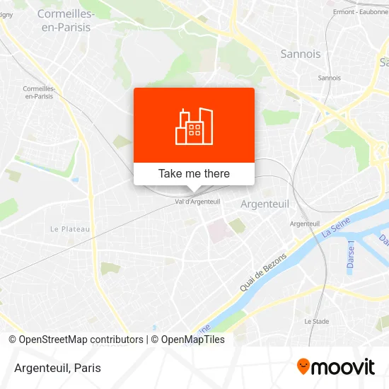 Argenteuil map